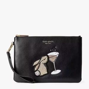 Kate Spade NWT Bunbun Bunny Pouch Wristlet